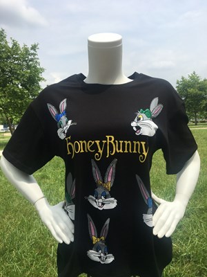 İthal Taşlı Buggs Bunny T-shirt