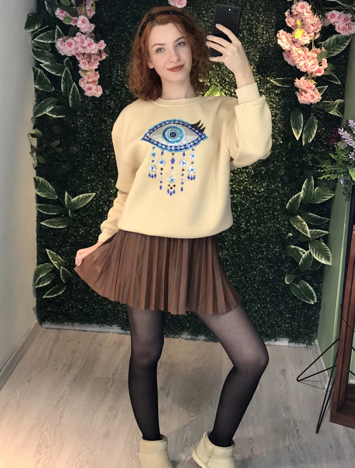 Nazar Boncuklu Sweatshirt