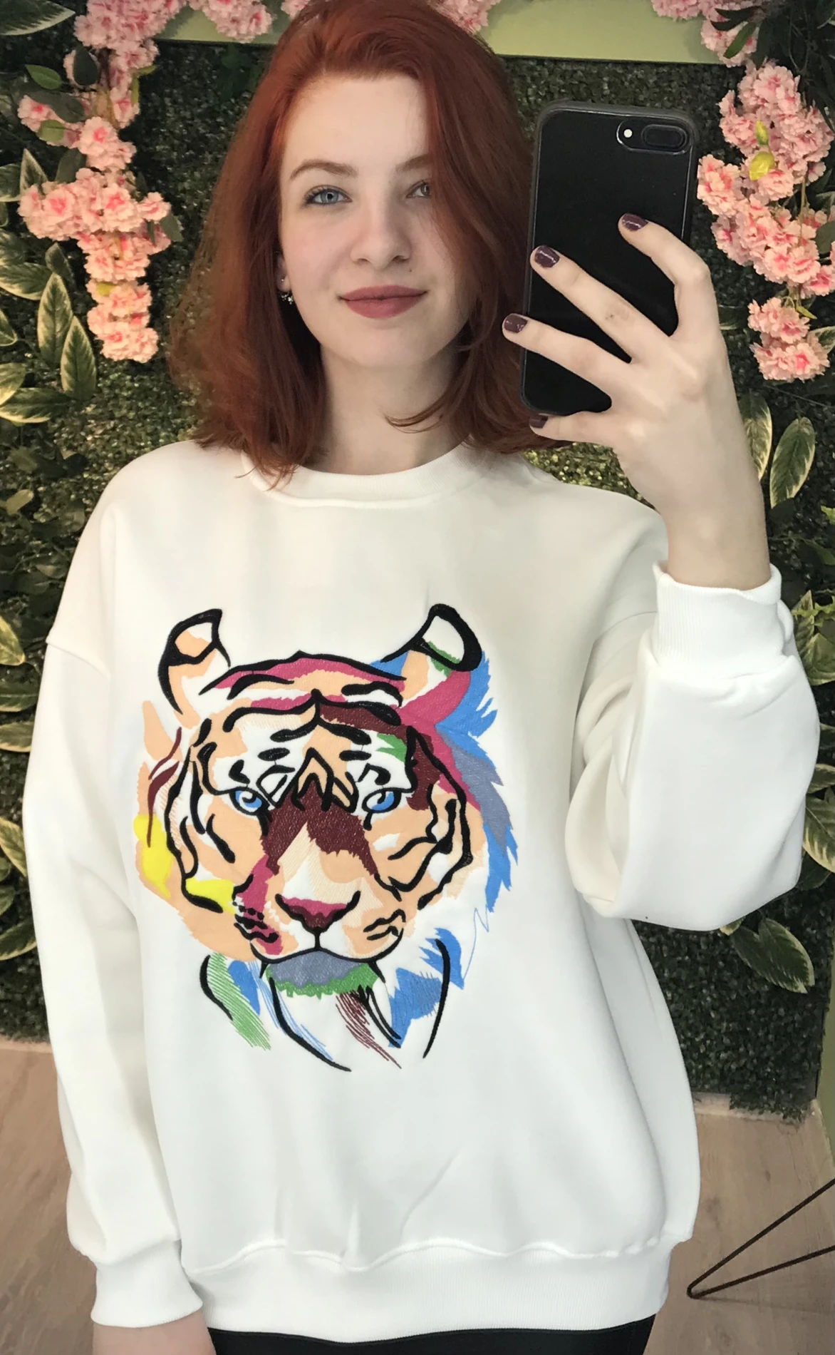 Aslan Desenli Sweatshirt