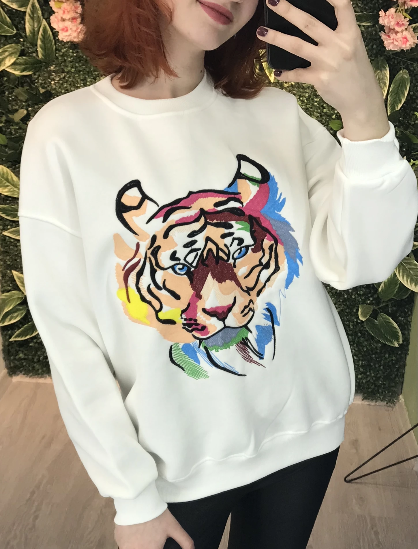 Aslan Desenli Sweatshirt