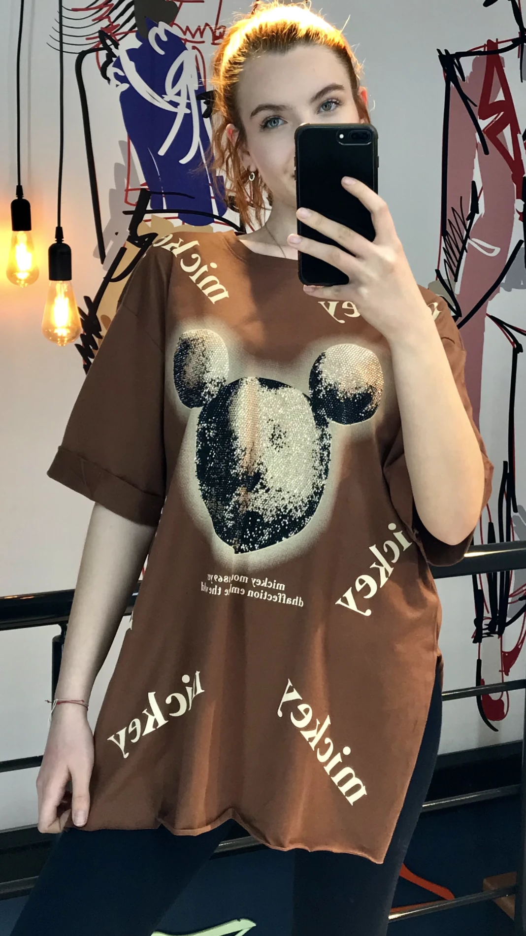 Mickey Taşlı T-shirt