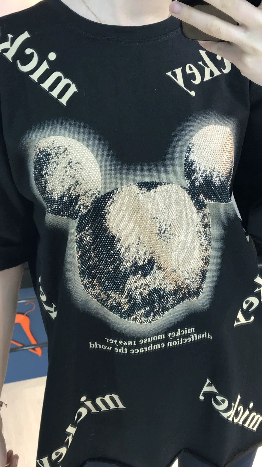 Mickey Taşlı T-shirt