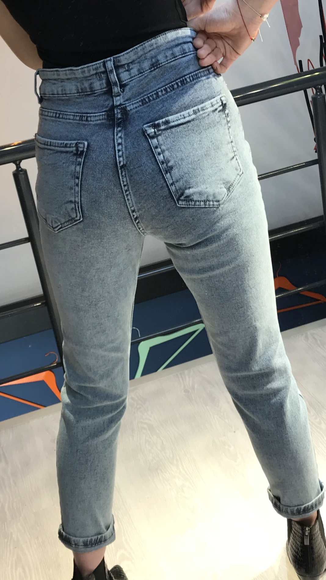 Mom Yırtıklı Kot Pantalon