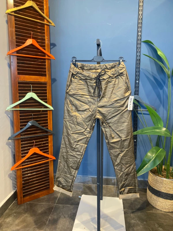 İtalyan Suni Deri Pantolon 7212